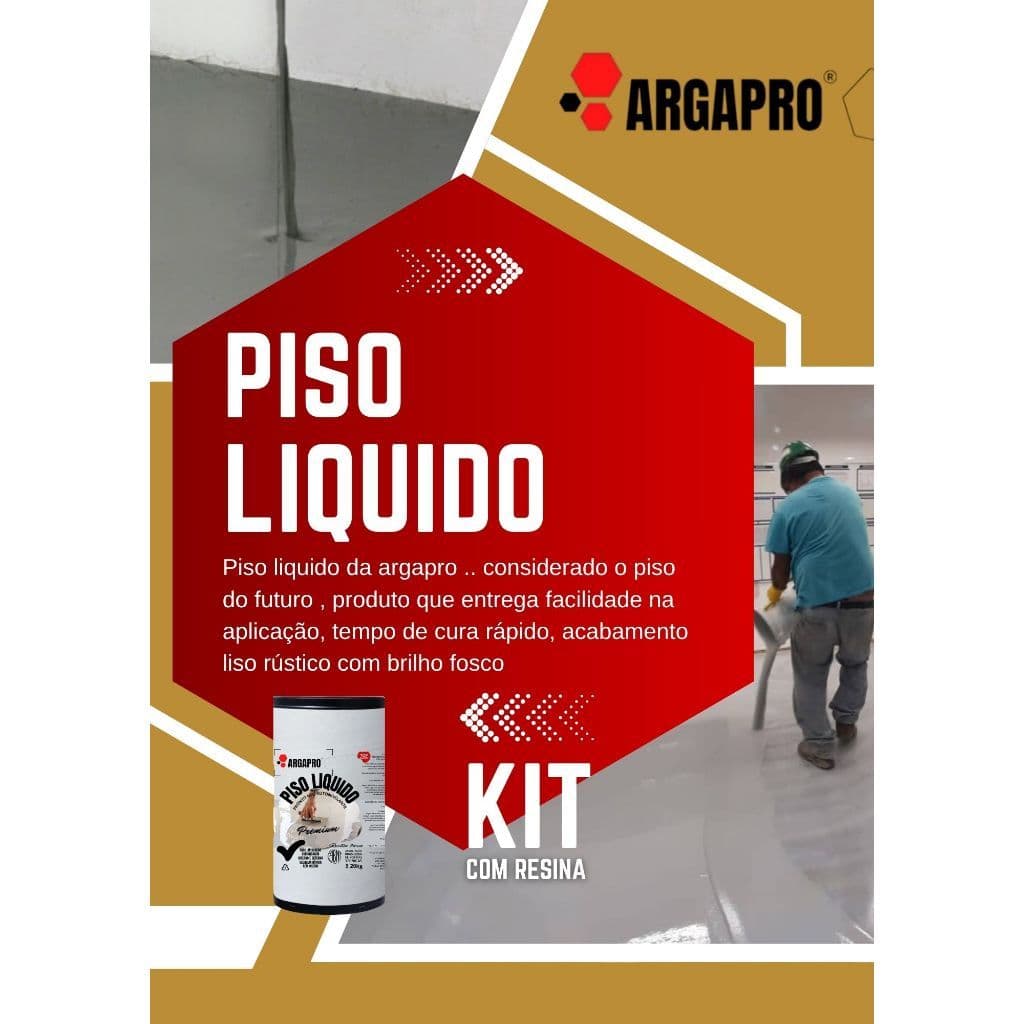 Piso liquido bege kit 20kg