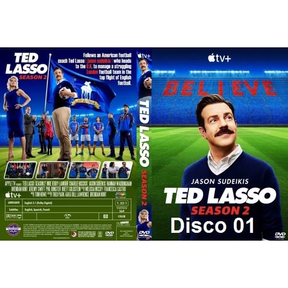 Dvd Ted Lasso - 2ª Temporada Completa - Legendado ou Dublado - 02 Discos - dvd