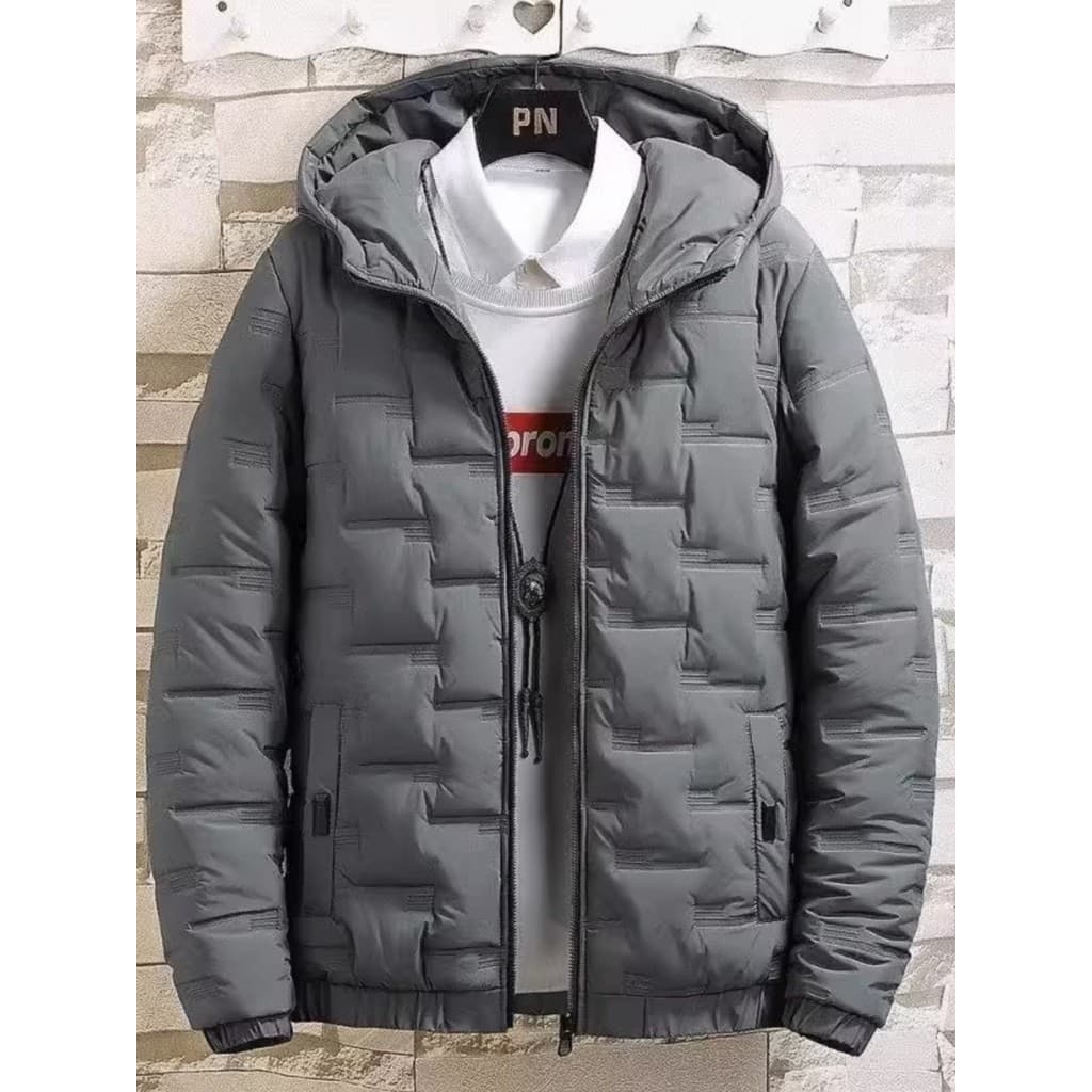 Jaqueta masculina curta inverno 2024 novo estilo inverno Casual gola alta masculina quente na moda Anti-temporada jaquet
