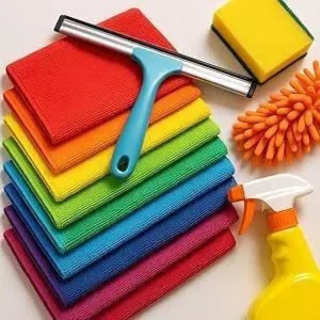 Pano Mágico Uso Geral – Kit com 5 Unidades, Alta Absorção e Sem Fiapos 50x30