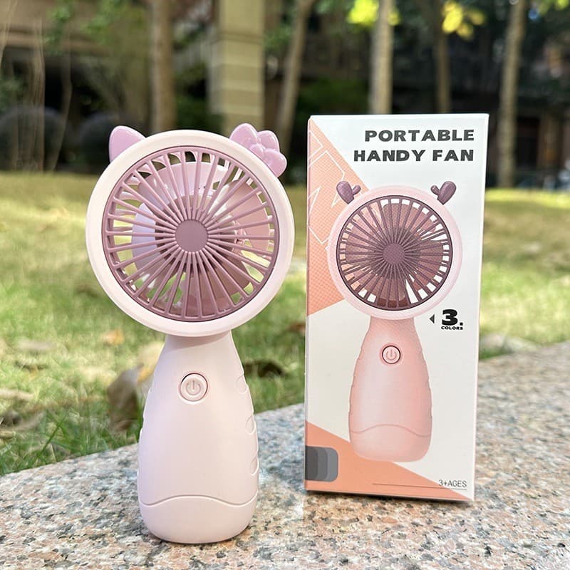 mini Ventilador Gatinho Elétrico Recarregável Portátil Mão USB De Carregamento