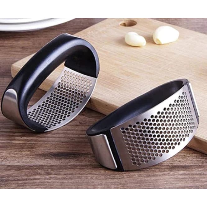 Espremedor Amassador Triturador De Alho Inox Manual Cozinha Garlic Press