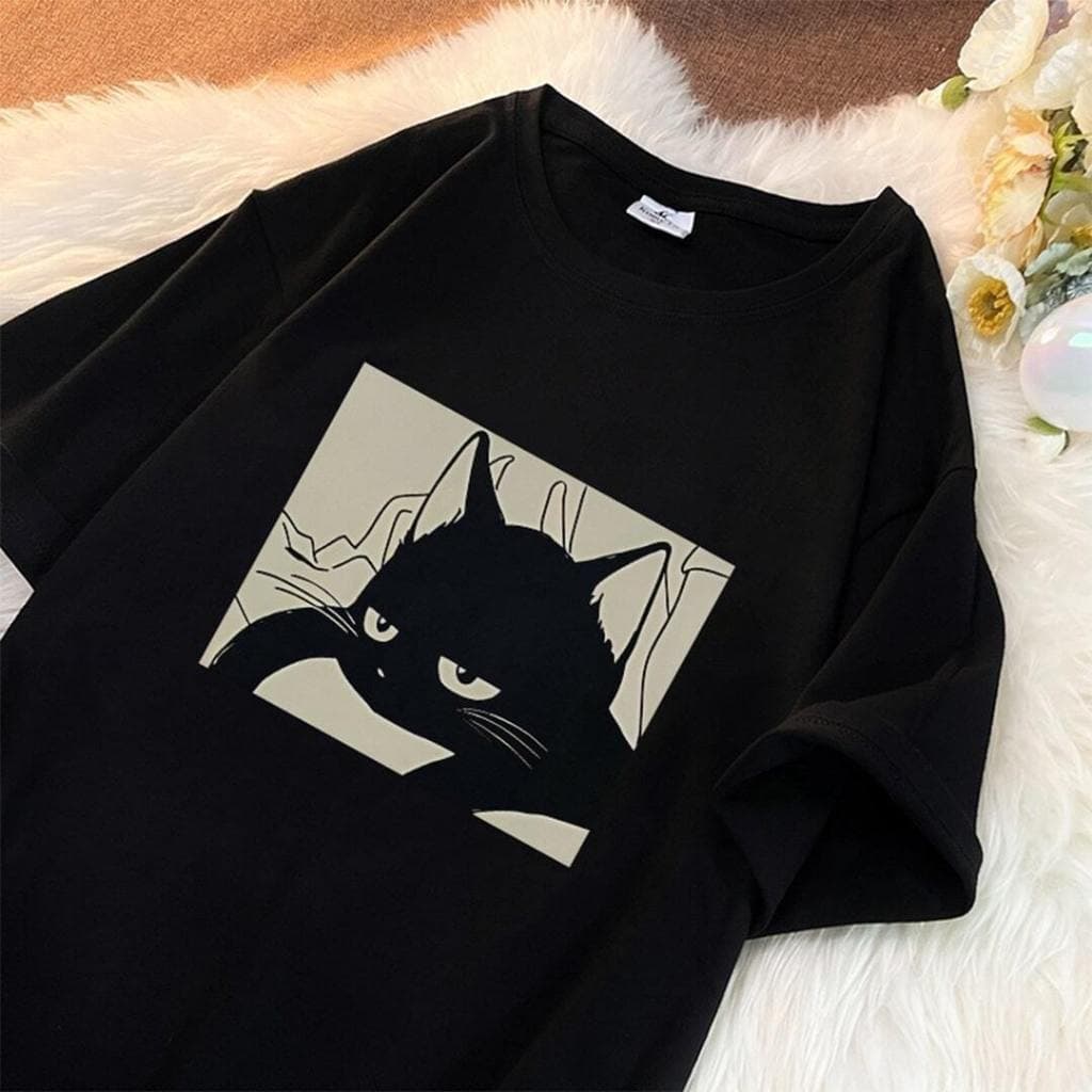 Camiseta Unissex "Cat Sleepy" Aesthetich