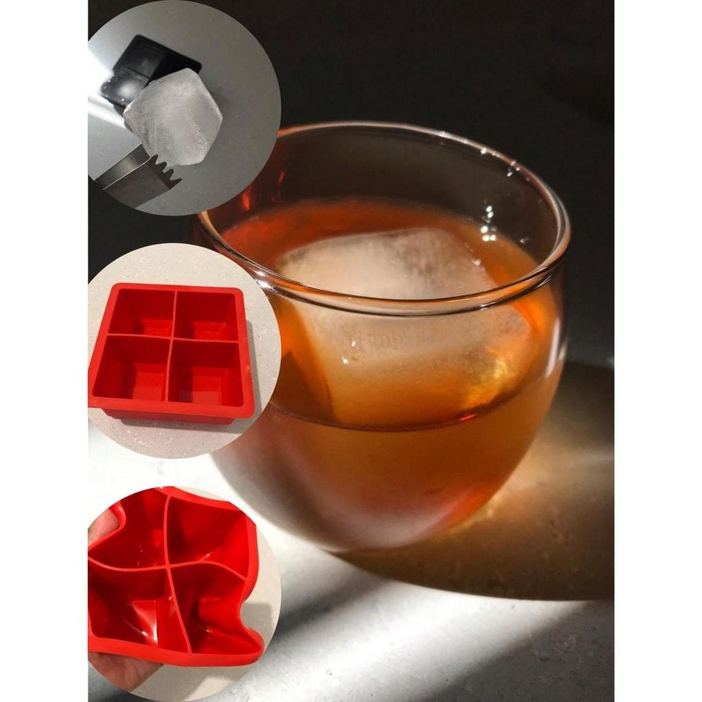 Forma de Silicone Cubo Grande Gelo Drink Whiskey Caipirinha