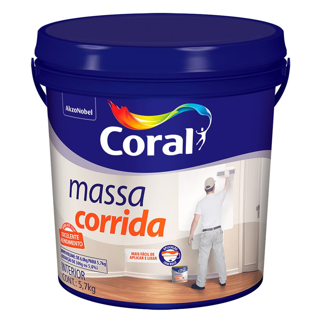 Massa Corrida Coral (5,7kg)