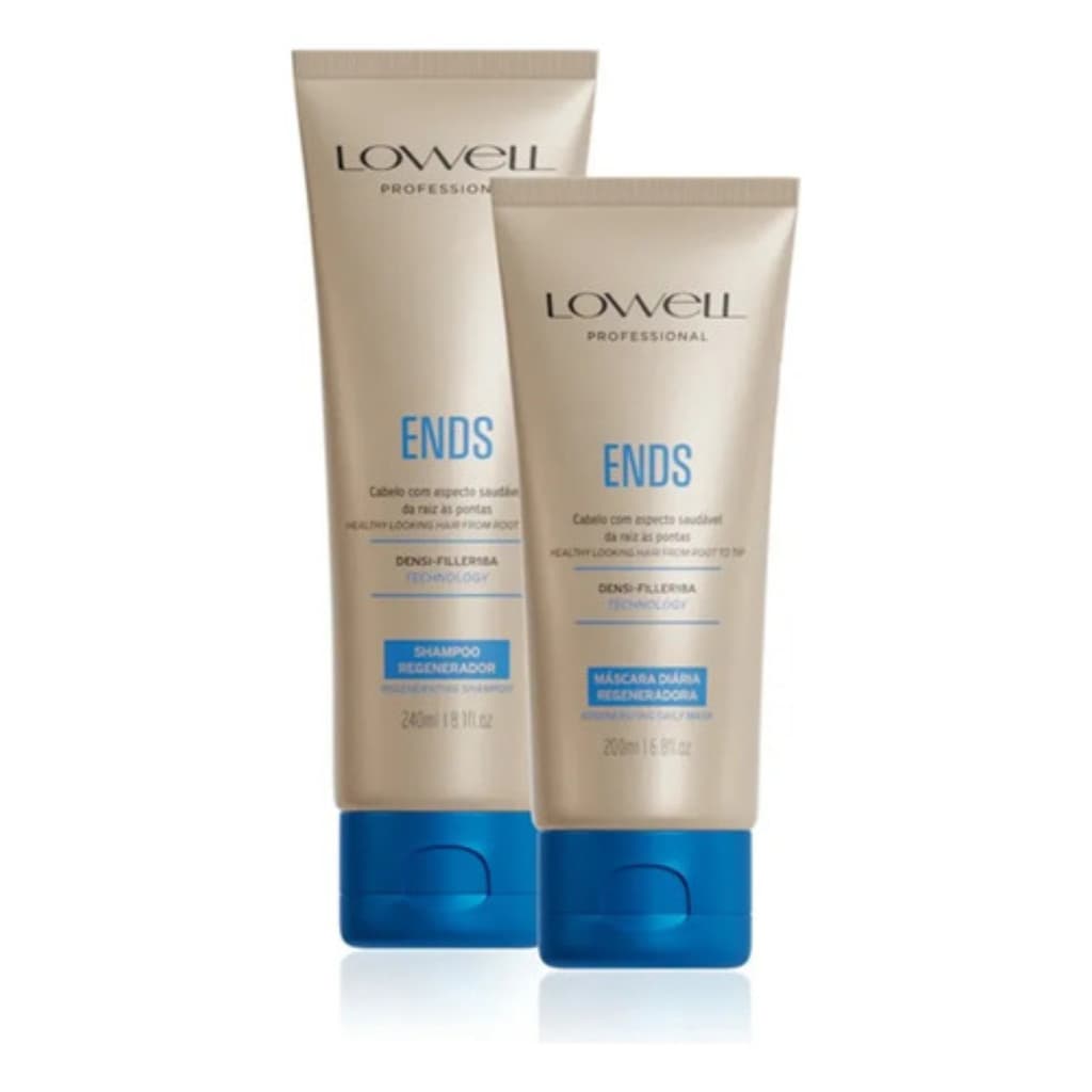 Ends Shampoo 240 Ml + Máscara Regeneradora 200 Ml Lowell