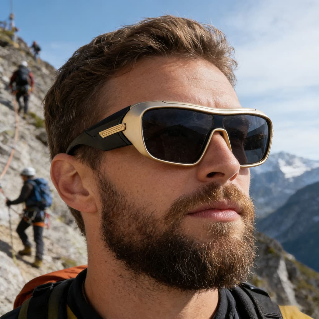 Óculos de sol esportivos unissex à prova de vento / Lentes integradas para ciclismo ao ar livre