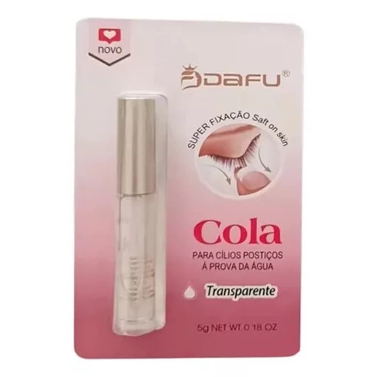 Cola Cílios Postiços Prova D'água Branca 1 Un - Dafu