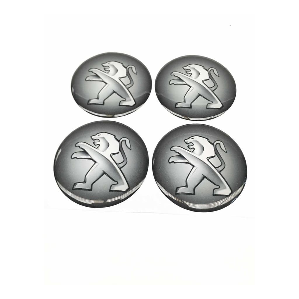 Emblema Adesivo Resinado Calota Logo Peugeot 206 207 51mm