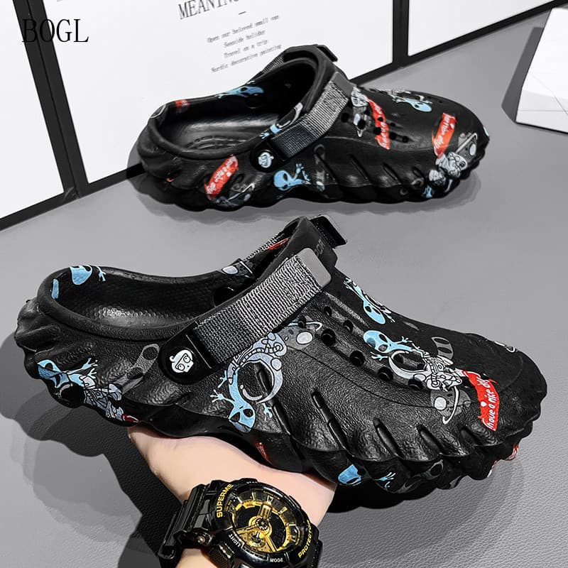 Sandália Leve Masculina com Estampa Elegante, Tamanhos para Homens, Tamanho 40-45 RUXS