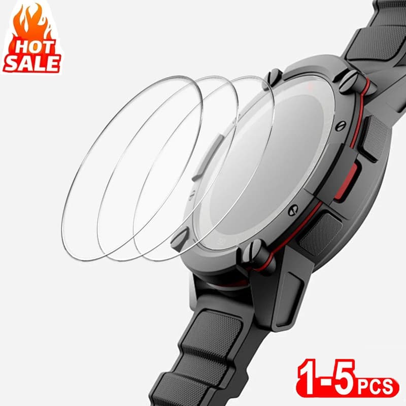 Filme De Vidro Temperado 1-5Unidades Compatível Com Amazfit T-Rex 3/Trex 2 Ultra/T-Rex Pro Protetor De Tela Transparente