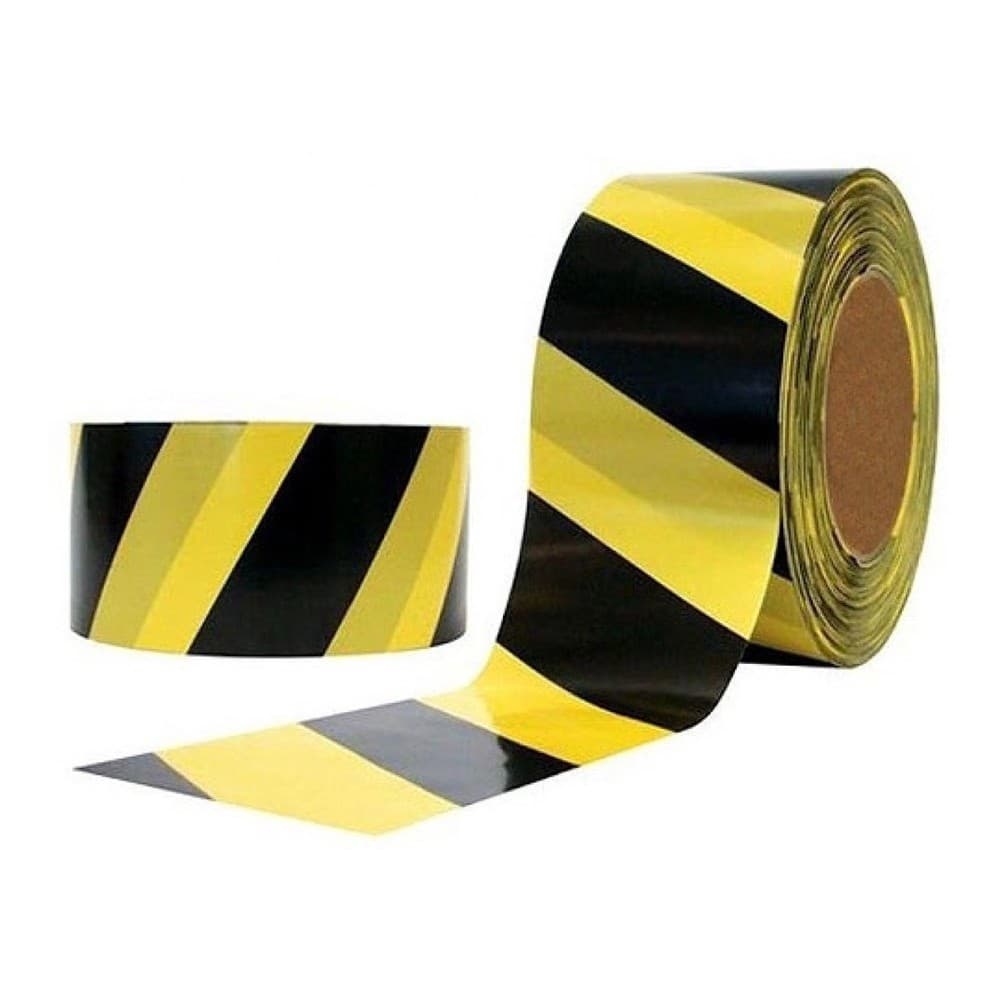 Fita Zebrada 70mm x 200 Metros Sinalização Isolamento