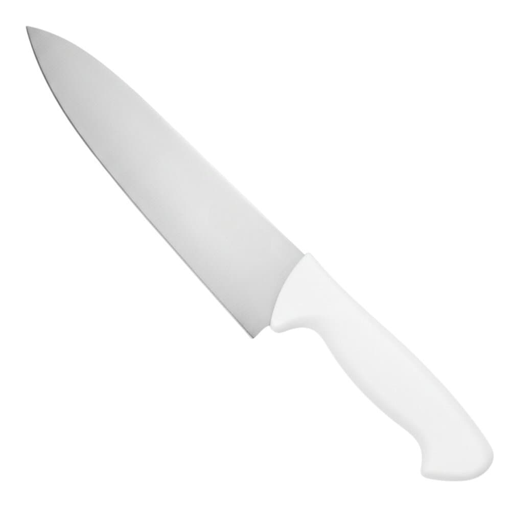 Faca Chef Profissional Inox 8" Linha Pro Cabo Branco – Corte Preciso e Durável 🔪