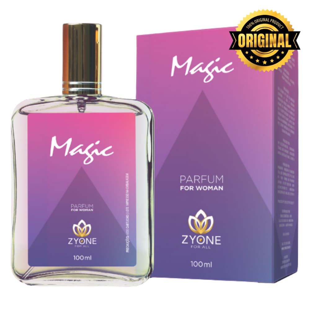 Magic Zyone Cosméticos Feminino Parfum 100ml Alta Fixação 25% Essência Premium