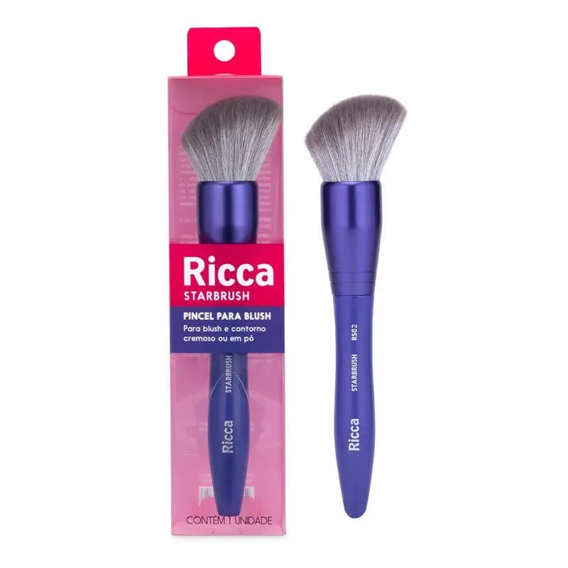 Pincel Para Blush Chanfrado Starbrush RS02 - Ricca