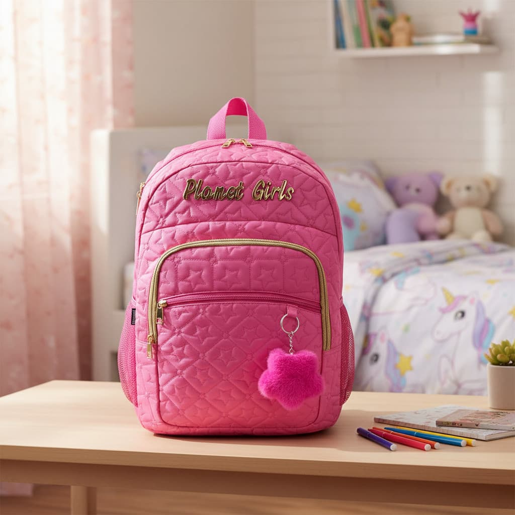 Mochila Escolar Infantil Menina Planet Girls Feminina