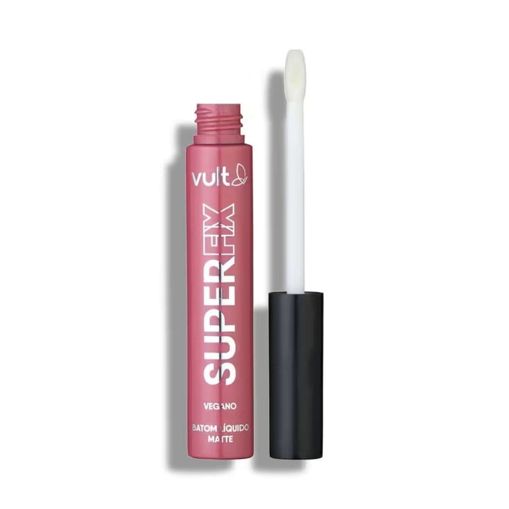 Batom Líquido Rosa Queimado Super Fix 5ml - Hidratante - Nutrição Labial - Boca Macia - Proteção Diária