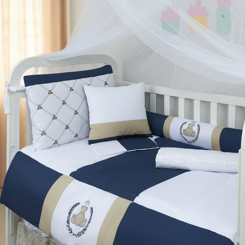 Kit Berço Light Talismã 9 Peças Varias Estampas Maternidade
