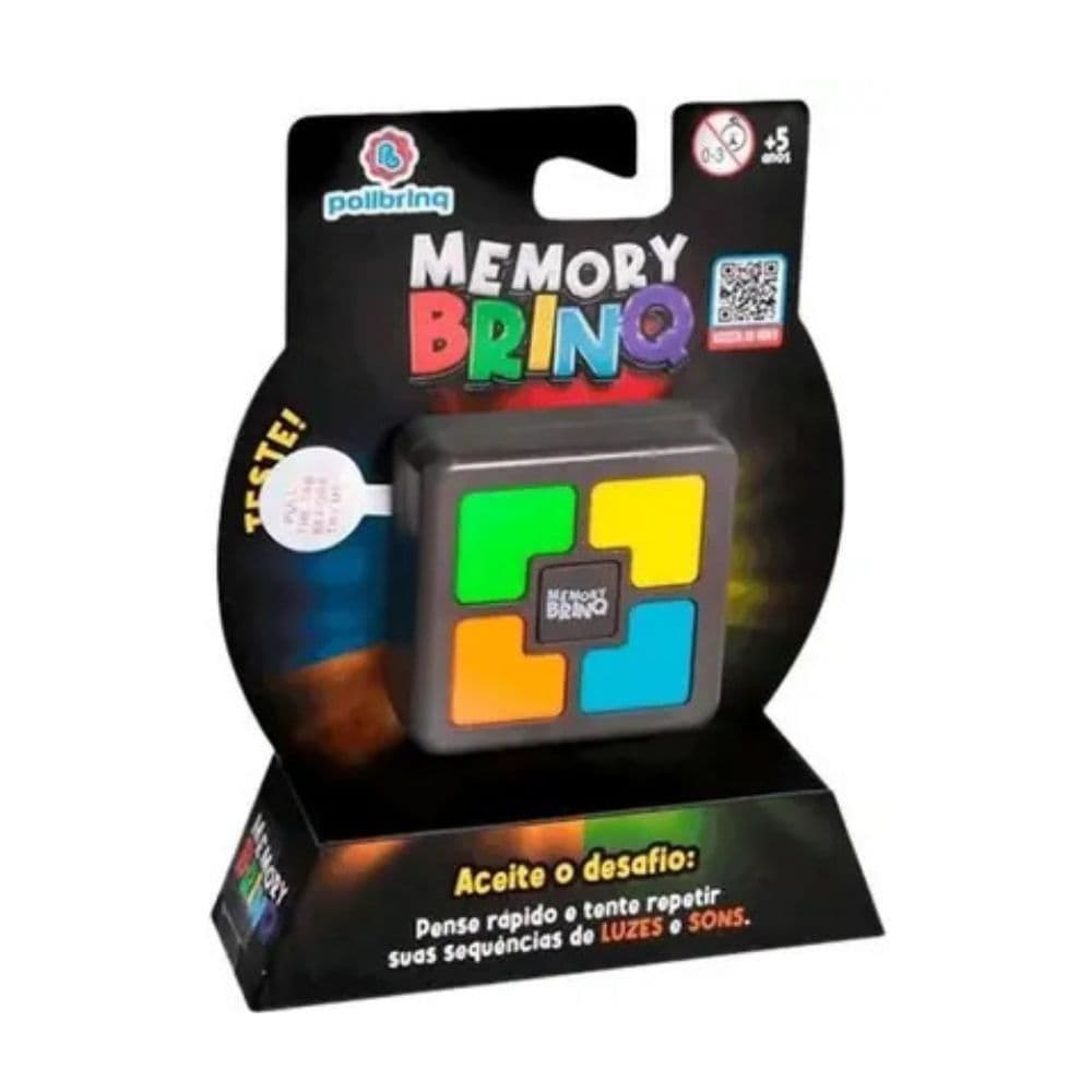 Jogo da Memória Eletrônico com Luzes e Sons Polibrinq