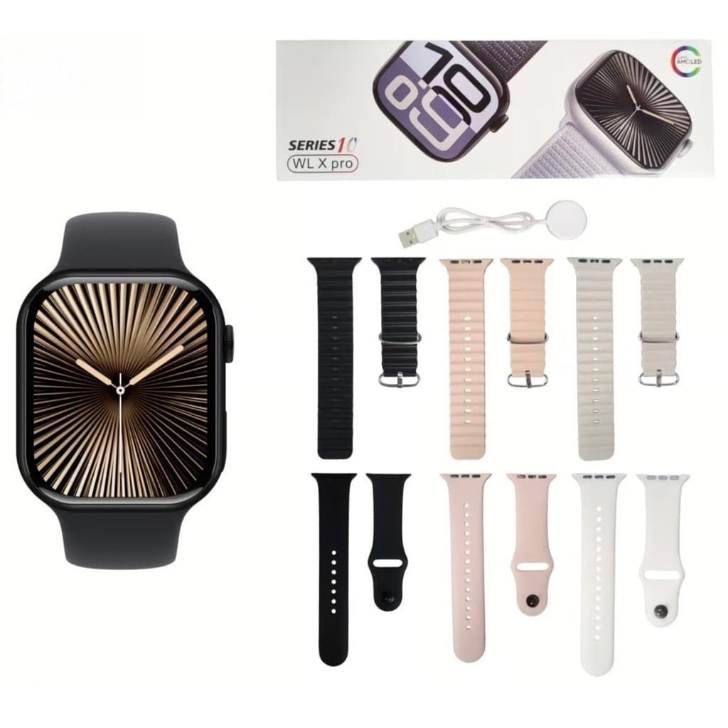 Smartwatch WL X PRO(46mm)   2 Pulseiras GPS unisex Esportes Faz Recebe Chamada inteligente