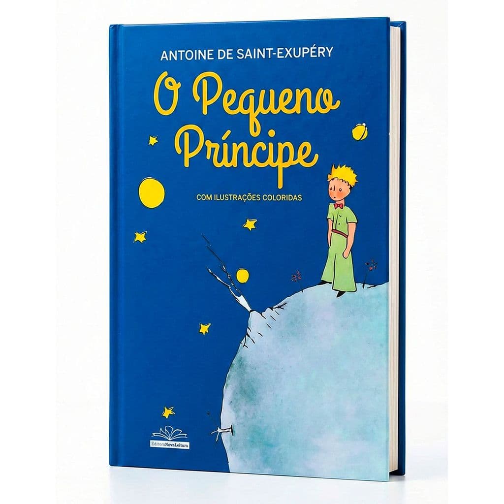 Livro O Pequeno Príncipe Capa Dura e Almofadada Edição Luxo