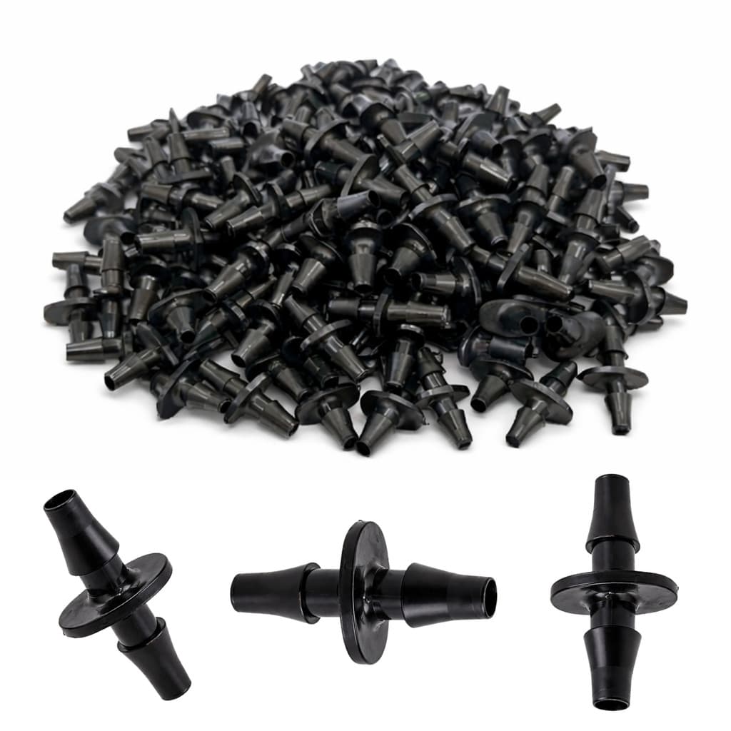 Kit 100 Conector Flecha 4,0mm p/ Microtubos Microaspersores - Sistema de Irrigação Durável e Resistente UV