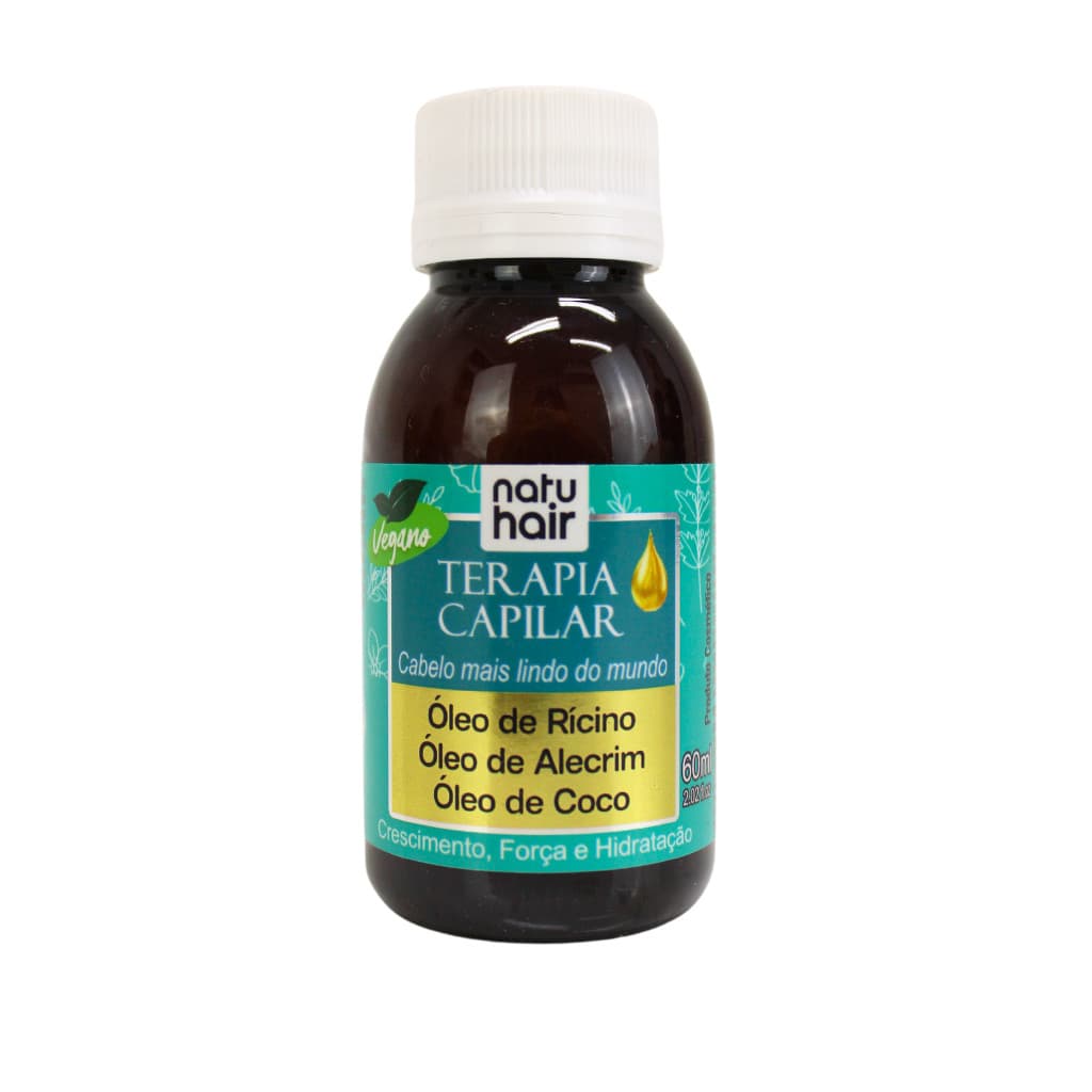Óleo Terapia Capilar NatuHair 3 em 1 60ml  Crescimento + Hidratação + Antiqueda