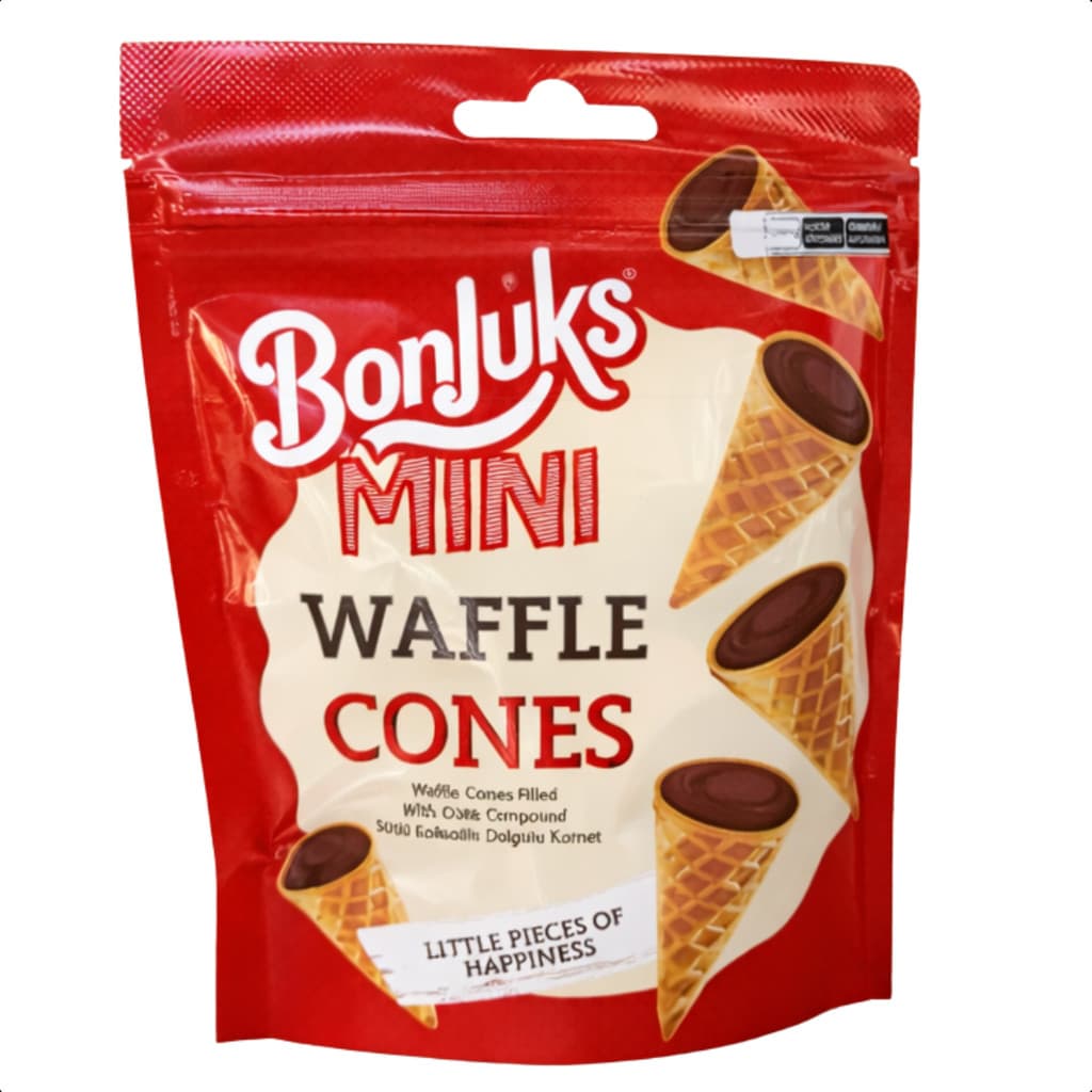 Mini Cones Chocolate ao Leite 50g Doce Importado