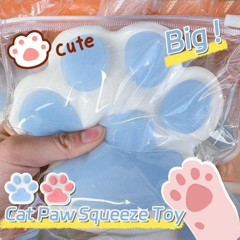 Grande Size14cm Gato Pata Squeeze Brinquedo Brinquedos Silicone PVC Pegajoso Macio Beliscar De Descompressão Para Alívio