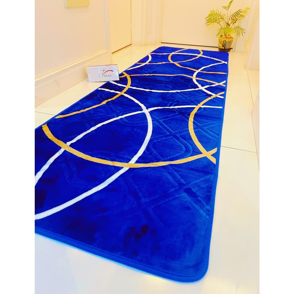 Tapete Passadeira Geometrica 60x200cm Luxo Antiderrapante Corredor Top Li Original