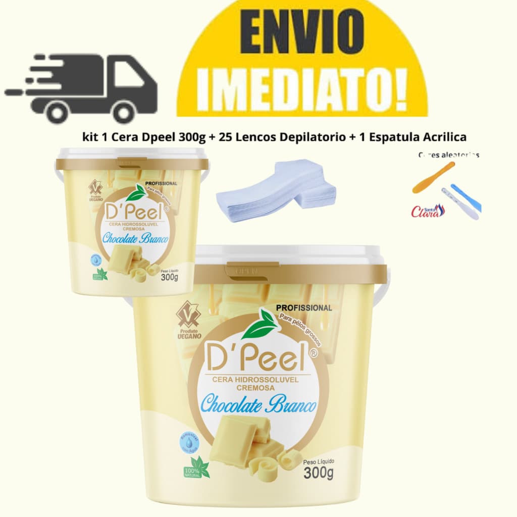 Cera Depilatória Antialergica 300g Com Lenços E Espátula(cores aleatorias) ENVIO IMEDIATO