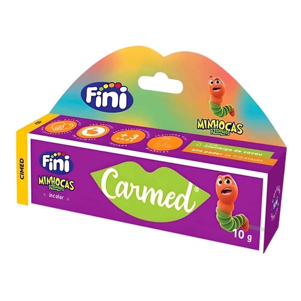 Hidratante Labial Carmed Fini Minhocas 10g - Edição Ilimitada, Linha Fini