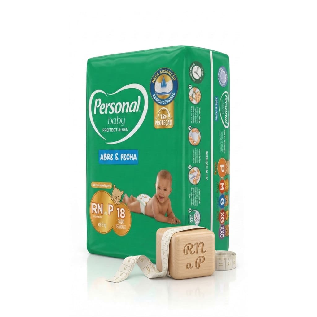 Fralda Personal Baby Protect & Sec RN 18 Unidades 12h Proteção