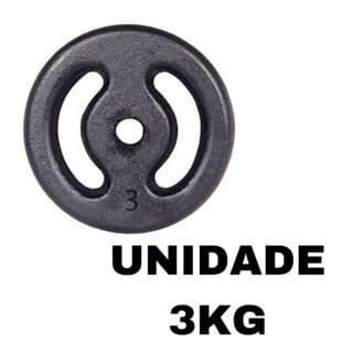 Anilha Pintada Musculação 3kg - Unidade