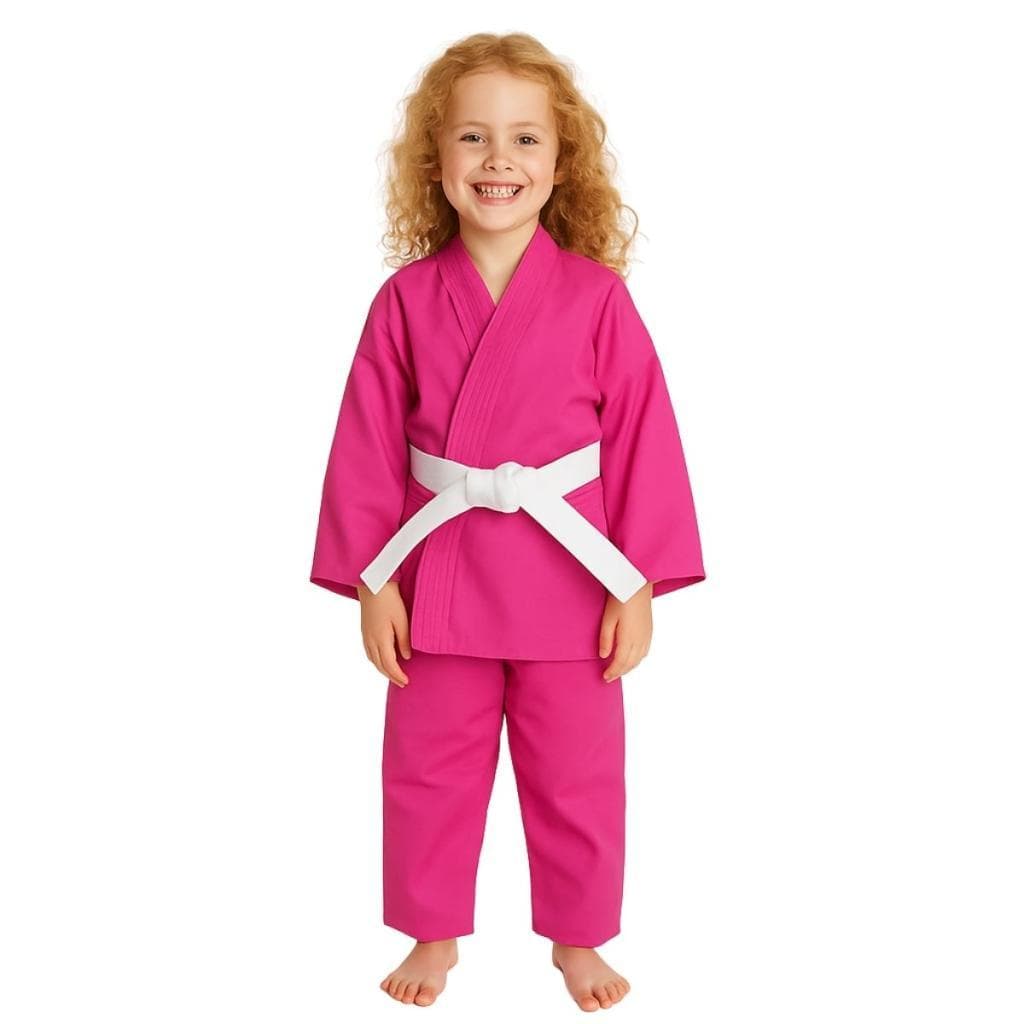 Kimono Judo Gi / Jiu-Jitsu Brim - Infantil - Rosa - UC