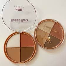 Trio de Rosto 3 em 1 Bobbi Rara - Blush, Contorno e Iluminador - Alta Pigmentação