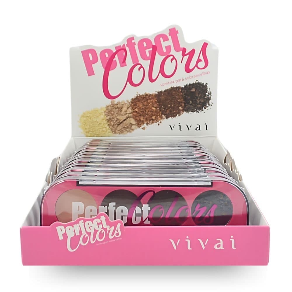 Box 12 Sombra para Sombrancelhas Perfect Colors Vivai 2019