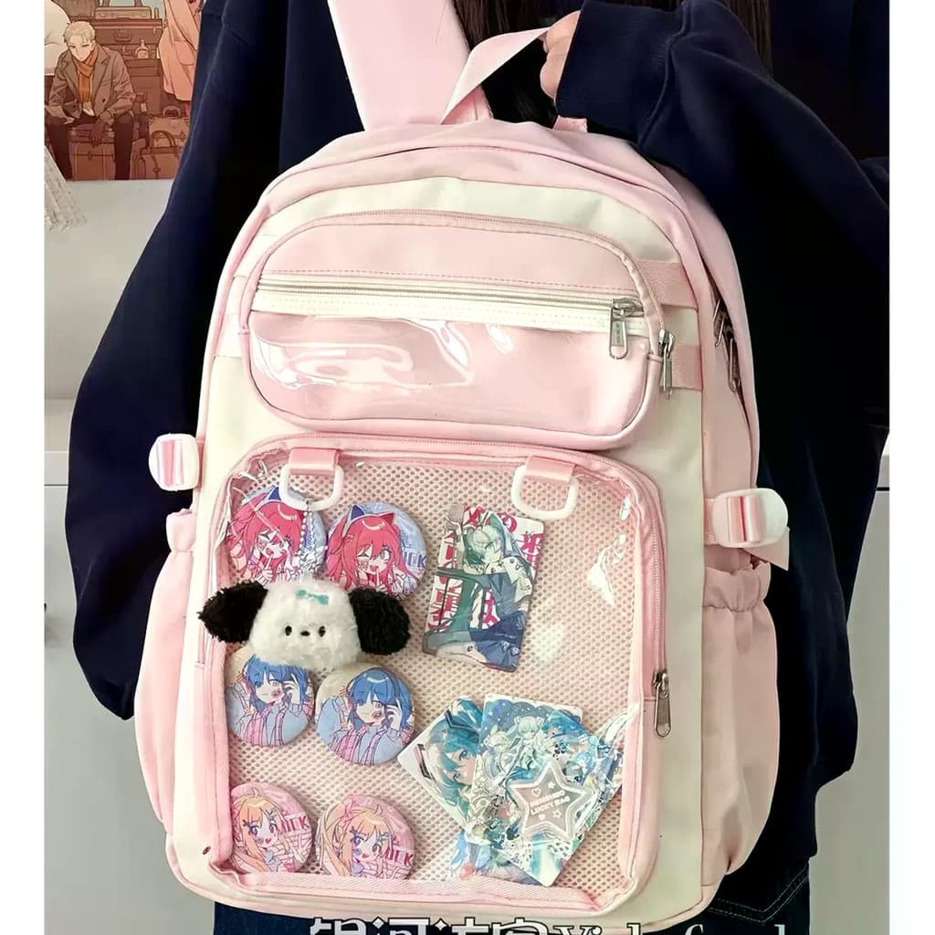 Mochila Dor Grande Capacidade Escola Ins Japonês Versátil Júnior Campus Painço