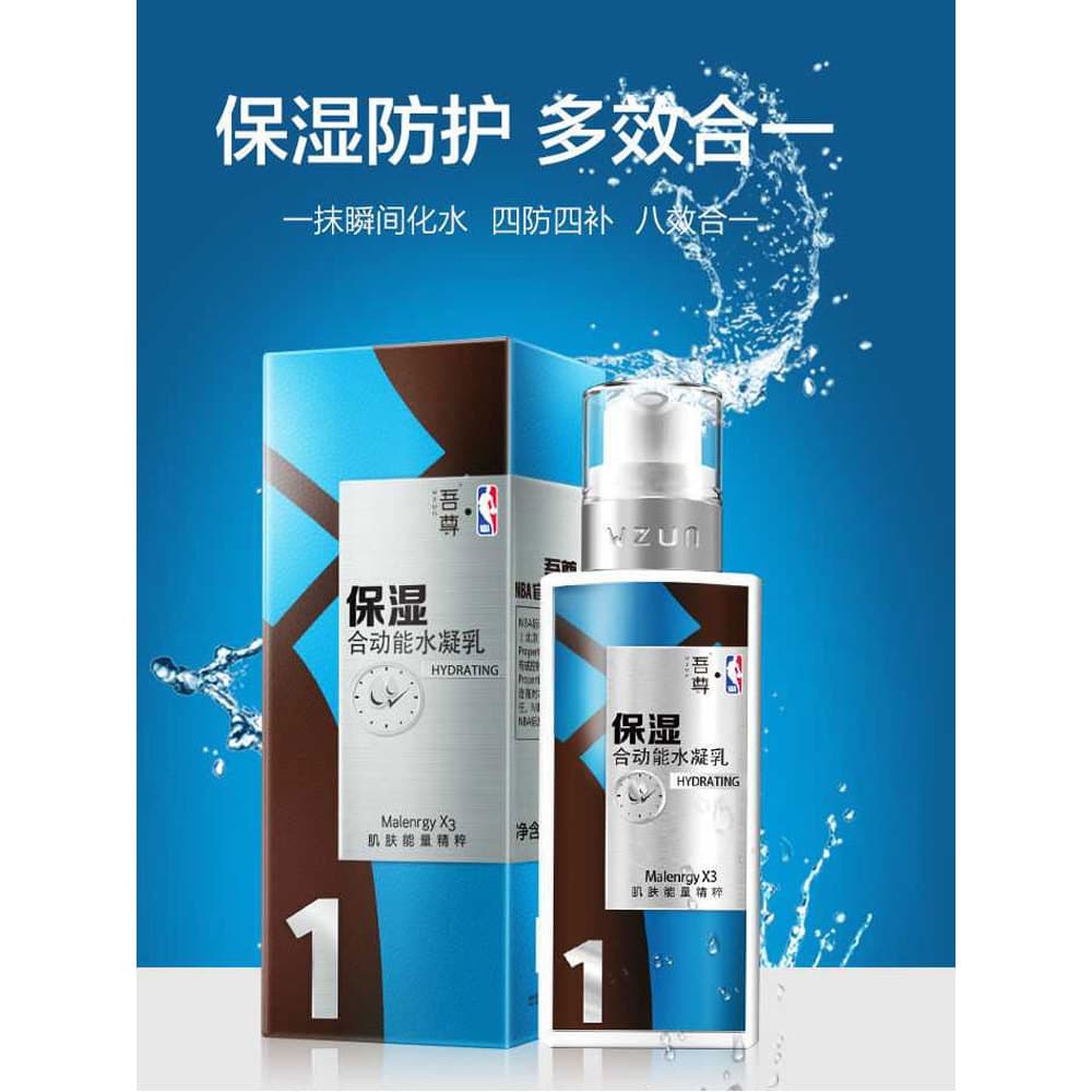 Novo azul meu Zunhe energia cinética coalhada de água loção masculina creme facial loção hidratante controle de óleo hid