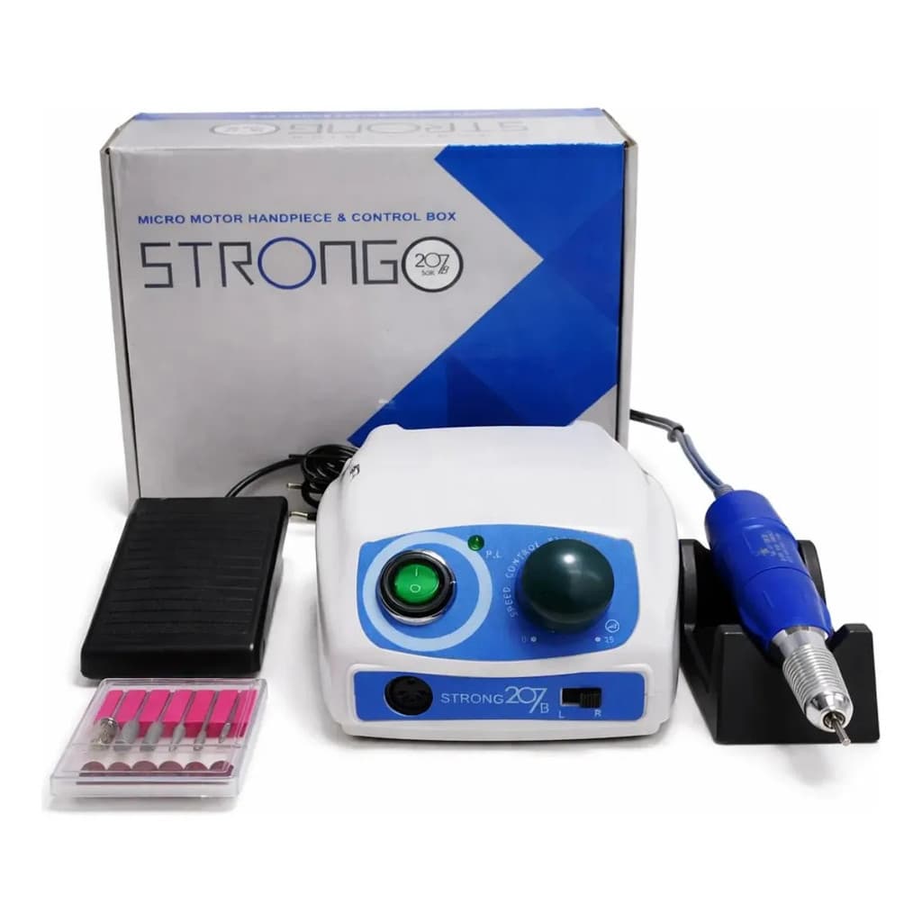 Motor Strong 207b Lixadeira Unhas Gel Podologia Pedal 50000RPM 65w