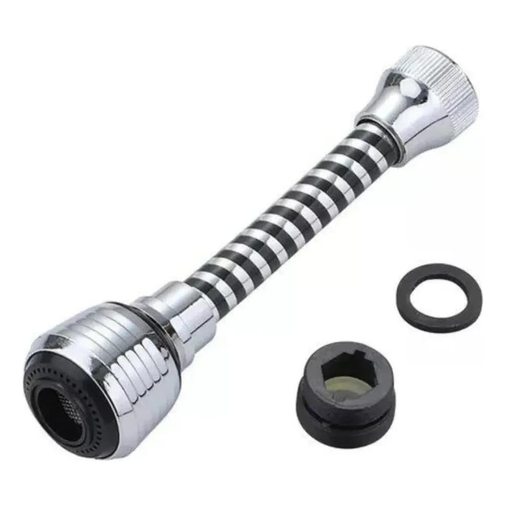 Adaptador Torneira Extensor Flexível Bico 3 Jatos Giratória