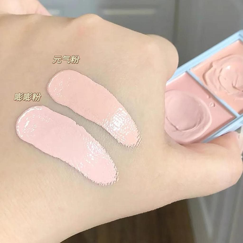 Deus em rosto plano!Creme iluminador de duas cores destaque corretivo branco rosa cor expandida corretivo poderoso