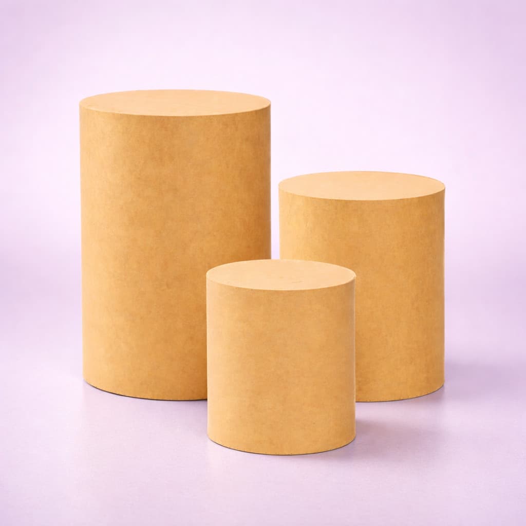 Cilindros MDF Cru Tamanhos P M G para Decorações Versáteis