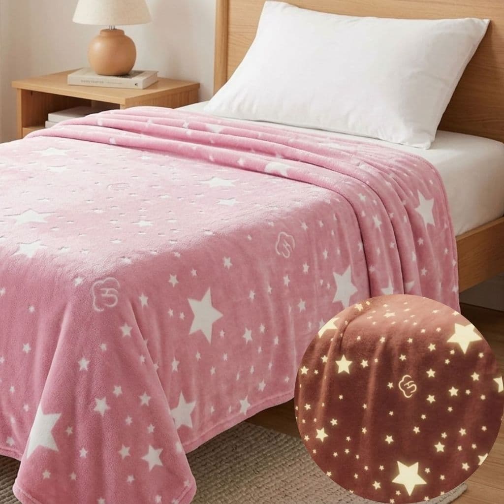 Cobertor Manta Mágica Infantil Brilha No Escuro Casal 2,00x1,80 Antialérgico Macio Várias Estampas Kids