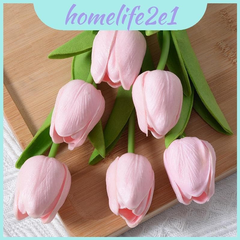 Planta Tulipa Artificial Com Aparência Elegante Para Decoração E Evento De Exibição