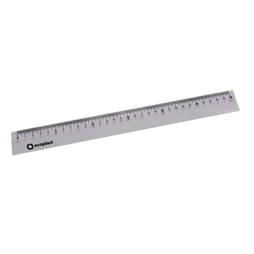 Régua plástica 30cm escala em braille Ecoplast