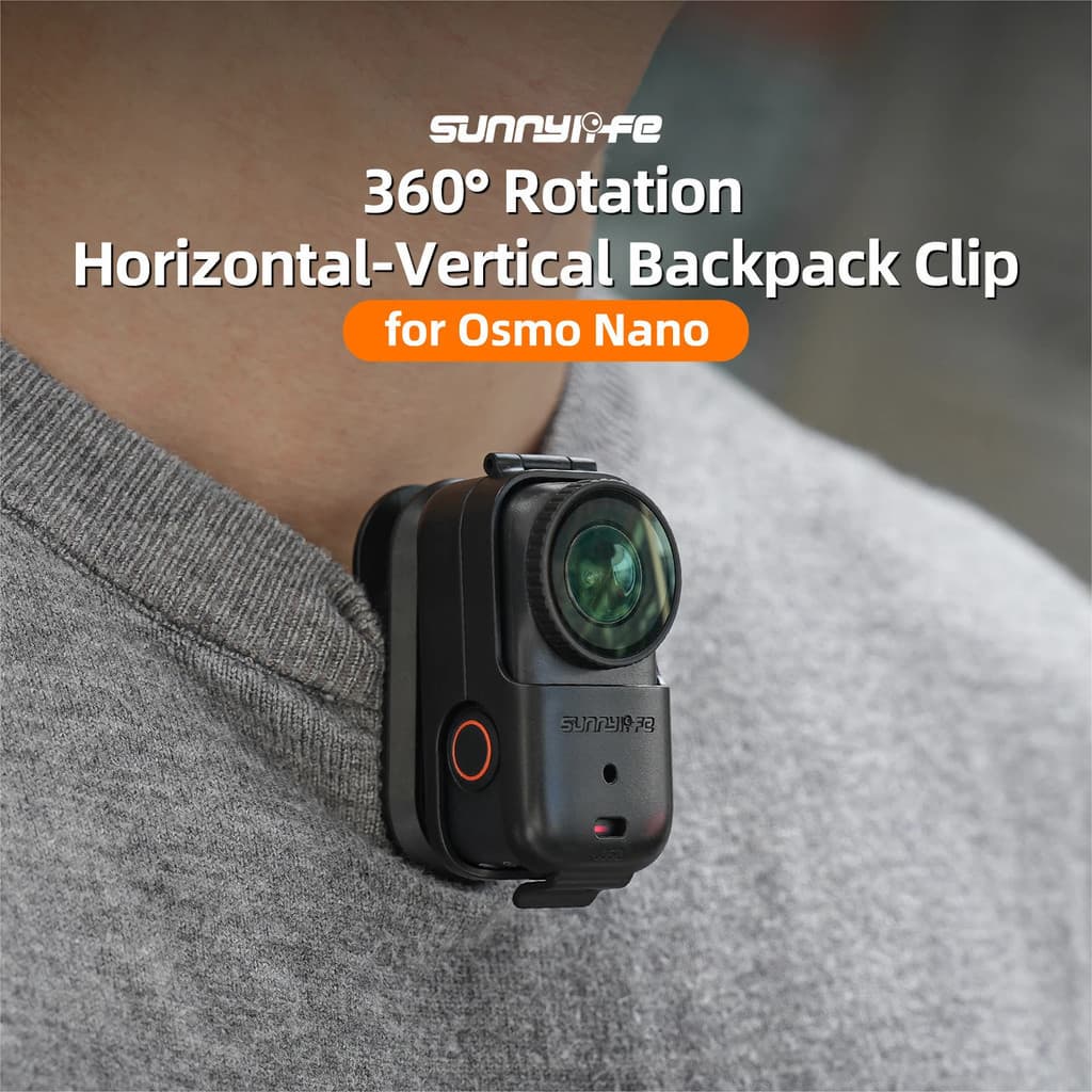 Suporte De Clipe De Mochila Para DJI Osmo Nano 360 Giratório De Liberação Rápida Vlog Clip Mount Carema Acessórios Câm