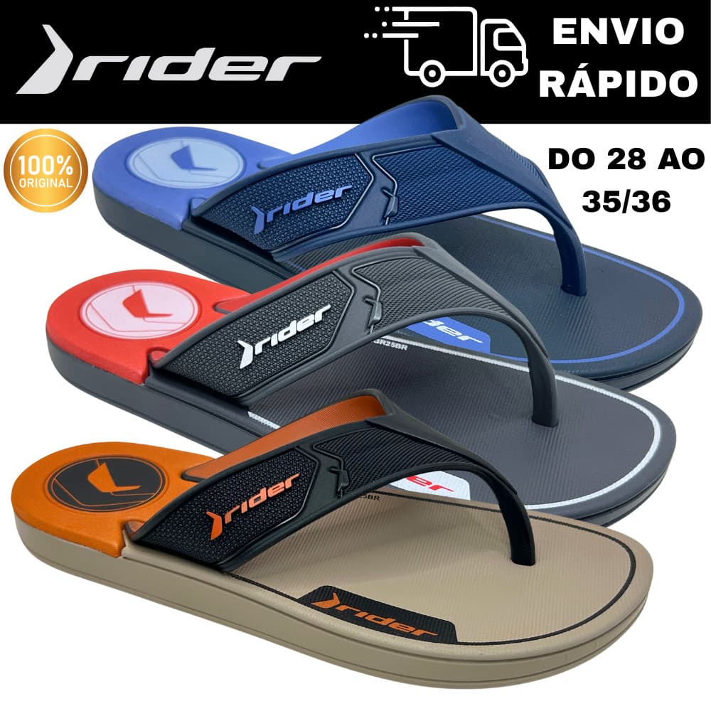 Chinelo Rider Start INF 12563 Infantil Leve, Flexível e com Ótimo Ajuste no Pé