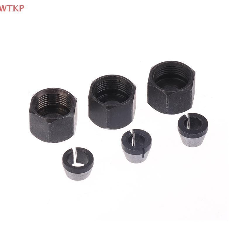 1 Conjunto De Acessórios Para Fresa De Roteador Elétrico , 6mm 6.35mm 8mm , Mandril De Pinça , Máquina De Corte E Gravaç