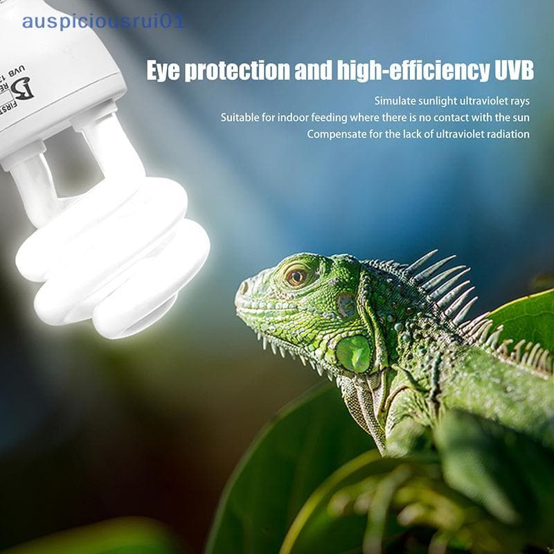 1 Peça 13/26W Raios UV Economia De Energia Terrário Basking Luz 5.0 10.0 UVB Réptil Lâmpada Tartaruga Lagarto Cobra Répt